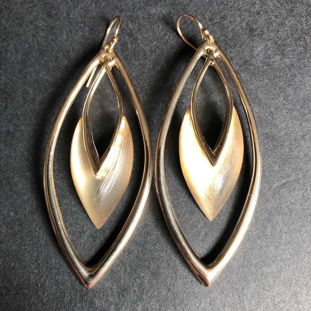 Alexis Bittar Taupe Lucite Open Leaves